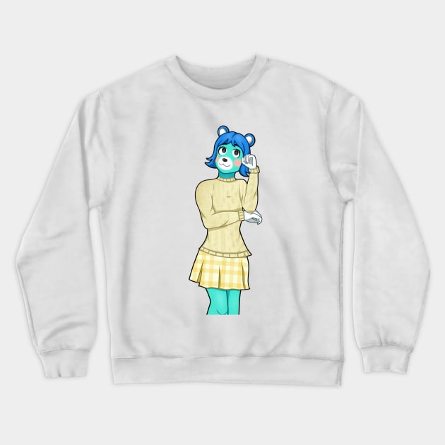 Bluebear Crewneck Sweatshirt by YumomoChan